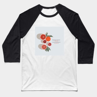 Orange with a quote illustrator design Baseball T-Shirt